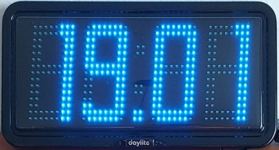 LED-Uhr mit Datum- und Temperaturanzeige, 20 cm Schrifthöhe